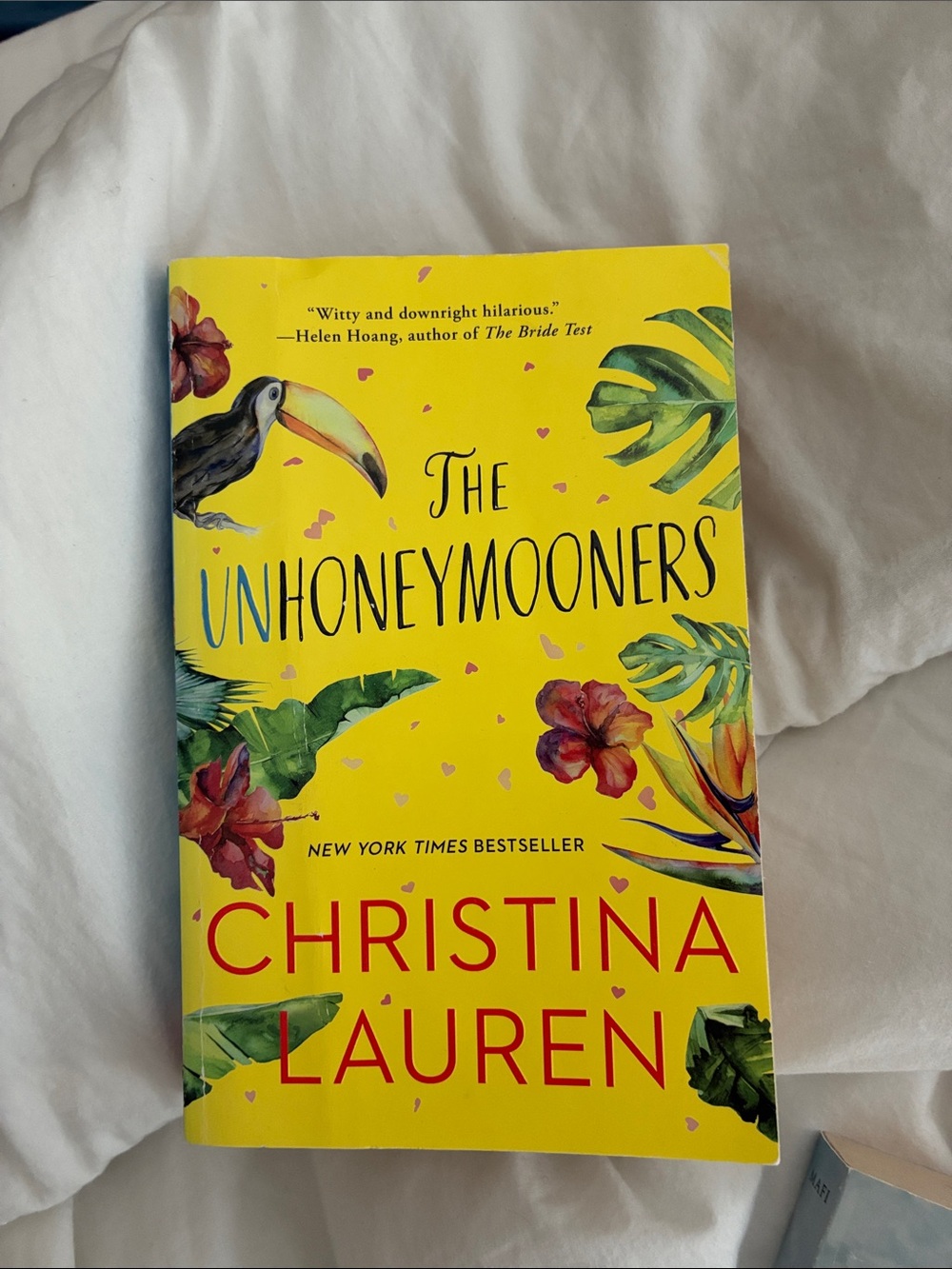 Christina Lauren Bright Yellow Tropical Paperback